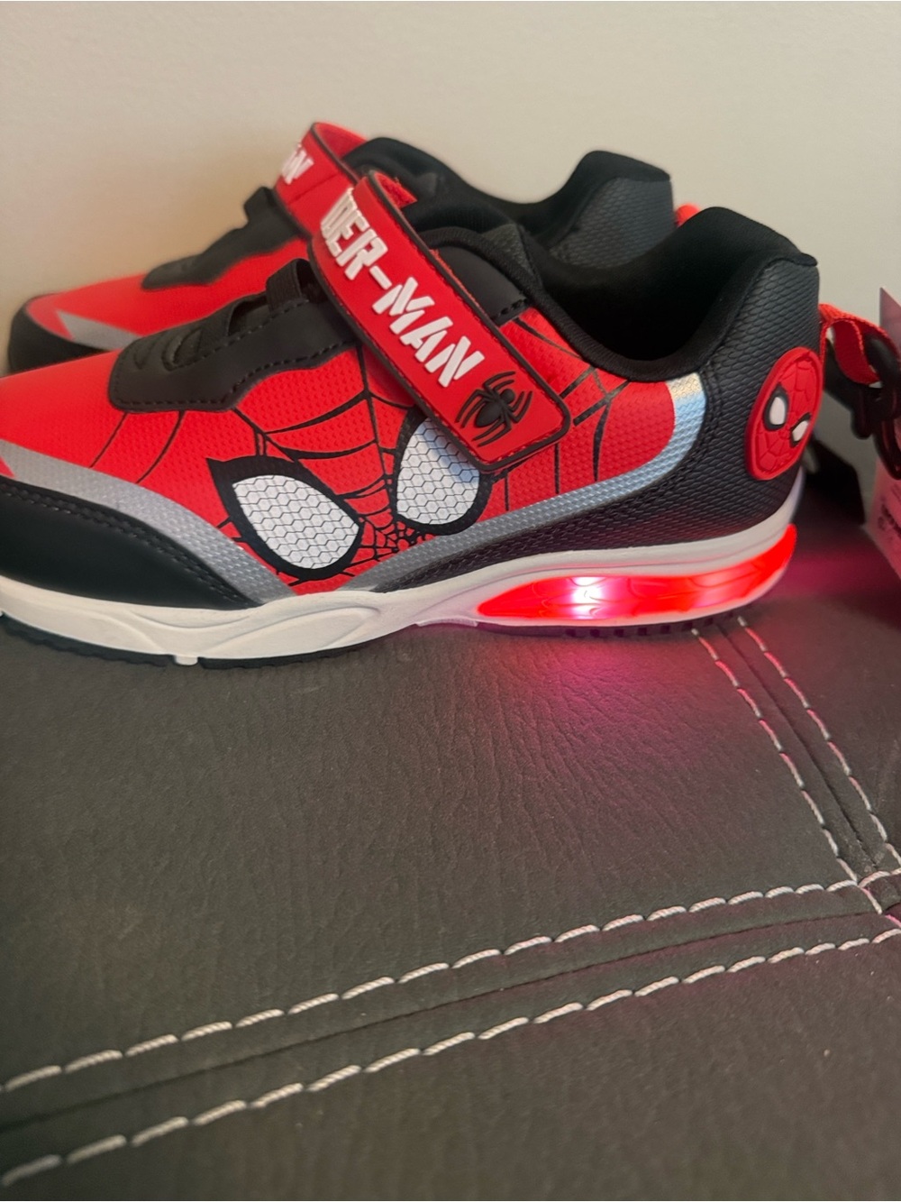 Spiderman Light-Up Sneakers- size 3